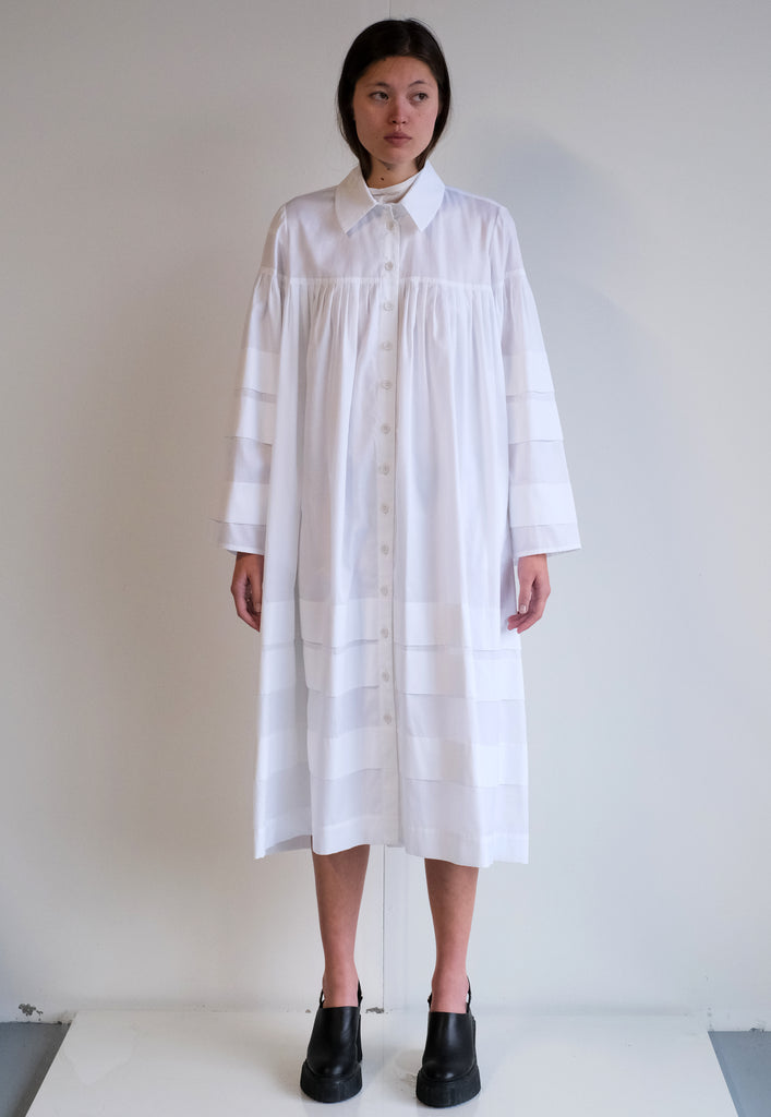 DIANA DRESS - WHITE COTTON